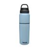 CamelBak MultiBev Water Bottle & Travel Cup  Vacuum Insulated Stainless Steel - Dusk Blue - 22oz Bottle & 16oz Cup view 1
