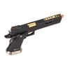 Hi-Capa 6" IREX Competition Full Auto Gas Blowback Airsoft Pistol (Black/Gold Barrel) - WE-Tech view 3