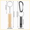 Frienda Safety Whistle with Lanyard Aluminum Keychain Whistle Safety Hiking Whistle Double-Tube Survival Whistles Loud Camping Whistle for Outdoor Hiking Hunting Fishing Boating (20 Pcs, Multicolor) view 2