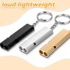 Frienda Safety Whistle with Lanyard Aluminum Keychain Whistle Safety Hiking Whistle Double-Tube Survival Whistles Loud Camping Whistle for Outdoor Hiking Hunting Fishing Boating (20 Pcs, Multicolor) view 3