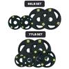 HAJEX Weight Plates Sets - Olympic Weights & Standard Weights (3-Grip Plates 2", 198 LB) view 2