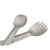 RISON Titanium Spork and Spoon Set Outdoors Long Handle Flatware, Eco-Friendly Coffee Spoon, Titanium Spork and Titanium Spoon Ultra Lightweight Camping Cutlery for Backpacking or Hiking Outdoors view 3