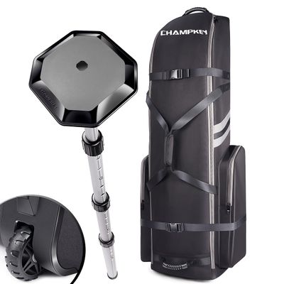 CHAMPKEY Premium Soft-Padded Golf Travel Bag with Anti-Impact Support System - 1200D Oxford Fabric Golf Travel Cover