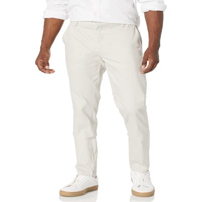 Amazon Essentials Men's Slim-Fit Wrinkle-Resistant Flat-Front Stretch Chino Pant, Stone, 42W x 34L