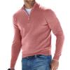 Yskmmr Men's Quarter Zip Pullover,Men's Sweatshirt,Fleece Mock Neck Sweatshirt (white,Small) view 2