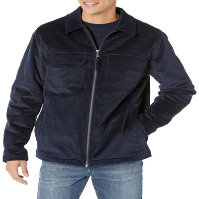 Amazon Essentials Men's Corduroy Work Jacket (Available in Big & Tall), Navy, Medium
