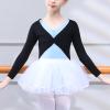 Happy Cherry Girls Ballet Dance Sweater Cardigan Ballerina Knit Wrap Top Long Sleeves Sweater Dance Top Black 14Y view 3