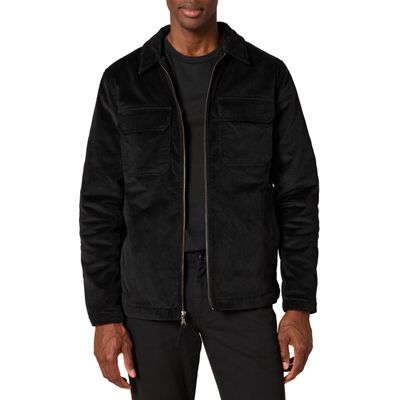 Amazon Essentials Men's Corduroy Work Jacket (Available in Big & Tall), Black, Small