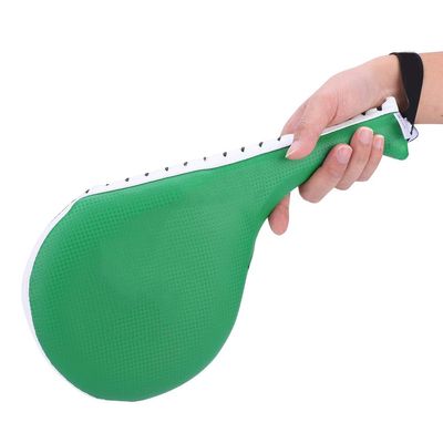 Jerliflyer Taekwondo Kick Pads,Sponge Lined Target pad Reusable Leg Trainer for Boxing, Taekwondo, Karate and Kids Kickboxing Training (Green)
