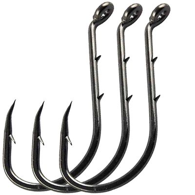 100pcs Barbed Baitholder Hooks Octopus Fishing Hooks Baitholder Jig Fishing Hooks Octopus Hooks Strong Sharp High Carbon Steel Bait Holder Hooks for Freshwater Saltwater Fishing (5/0)