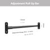 Adjustable Wall Mounted Pull Up Bar 35.4-51inch, Heavy Duty Solid Steel Chin Up Bar Doorway, Indoor Pull Up Bar Strength Training Equipment for Home Gym Exercise Fitness, Max Load 660lbs view 3