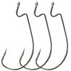 100pcs High Carbon Steel Wide Gap Fishing Hook Worm Hook Jig Fishing Hooks for Bass for Saltwater Fishing Size: 1/0-5/0 (2/0) view 1