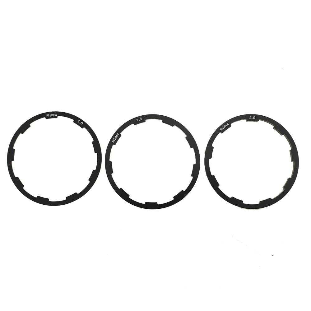 Acoeitl Bike Low Spacer Washer Bottom Bracket Gasket BB for Flywheel Speed Cassette MTB Road Hub 7 8 9 10 11S Various Size 1/1.5/2mm 1Sets Headset Flywheel Cycling Bracket Axle