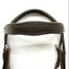 AMAZING HORSE STUFF Sidepull Bitless Bridle with Designer Hand Carving On Brow & Noseband Curved Shaped Brown (Full, Cob, Pony) (Pony) view 4