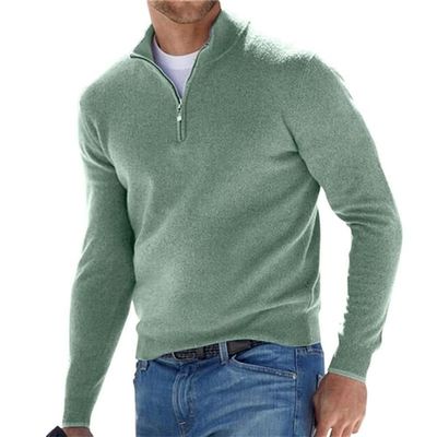 Yskmmr Men's Quarter Zip Pullover,Men's Sweatshirt,Fleece Mock Neck Sweatshirt (green,XXXXX-Large)