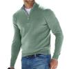 Yskmmr Men's Quarter Zip Pullover,Men's Sweatshirt,Fleece Mock Neck Sweatshirt (green,XXXXX-Large) view 1