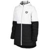 MSX by Michael Strahan Women's White/Black Las Vegas Raiders Willow Quilted Hoodie Full-Zip Jacket view 2