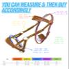 AMAZING HORSE STUFF Sidepull Bitless Bridle with Designer Hand Carving On Browband & Noseband Oval Shaped (Pony) view 2