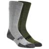 Jeep Mens Socks - 2 Pair Pack Breathable, Cushioned Comfort Wool Blend Trail Crew, Light Gray, 8-12 US view 1