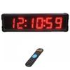 PHAVEA 28" Outdoor Digital LED Wall Clock, 5 Inch 6-Digit Race Timer, HH:MM:SS, Stopwatch, 12/24 Hours, Shelf Or Wall Mount, for Marathon/Training/Climbing/Timing view 1