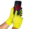 Nathan, HyperNight Reflective Glove, Hi Vis Yellow/Geo Print, X-Small view 2