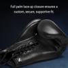 Hayabusa Pro Leather Lace-Up Boxing Gloves for Men and Women - Black, 14oz view 4