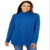 Woman Within Plus Size Thermal Turtleneck - 22/24, Bright Cobalt view 1