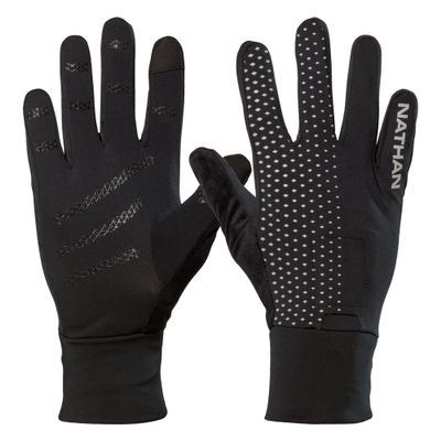 Nathan, HyperNight Reflective Glove, Black/Geo Print, X-Small