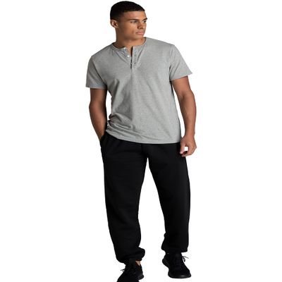 Fruit of the Loom Men's Crafted Comfort Fleece Sweatshirts, Hoodies, & Sweatpants, Super Soft Cotton Blend, Sweatpants - Black, Medium