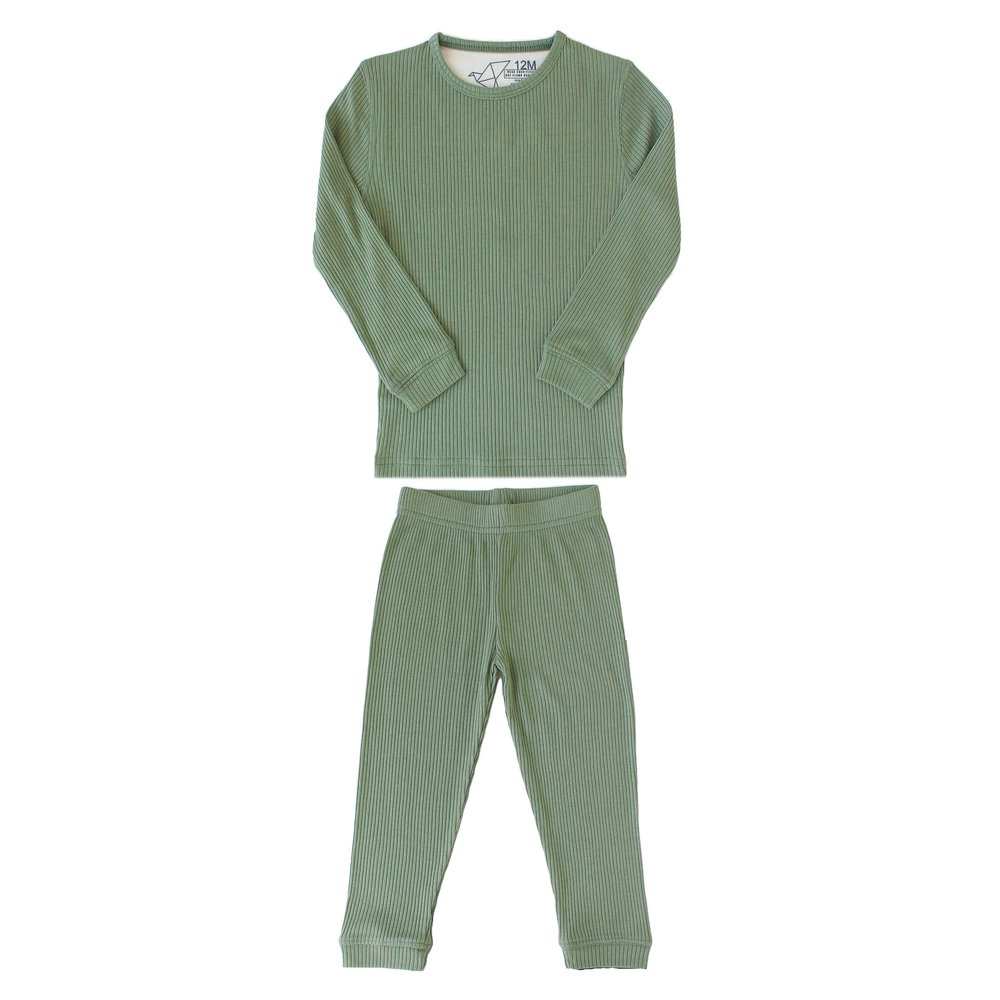 Copper Pearl Two Piece Long Sleeve Toddler Pajamas PJ Sets for Boys and Girls - Adorable Pattern Pajamas, Breathable Fabric to Keep Cool While Sleeping, Sizes 12 Months to 5T - Clover
