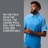 Russell Athletic Men's Legend Polo, Columbia Blue, 4XL view 4