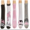Barbie Women's Classic 5 Pack No Show Ankle Socks view 2