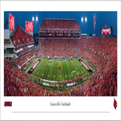 Louisville Cardinals Football - Unframed 40 x 13.5 Poster by Blakeway Panoramas