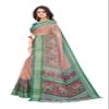 IMTRA FASHION Women's Printed Indian Saree Linen Zari Work Sari with Blouse Green (MAUSMI GREEN) view 2
