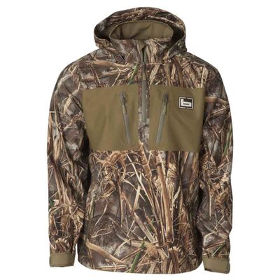 1/4 Zip Waterproof Hooded Pullover - Realtree Max-7 - Medium