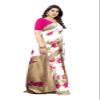 IMTRA FASHION Saree for Women Indian Floral Printed Art Silk Sari with Blouse Pink (DYNA PINK) view 3