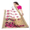 IMTRA FASHION Saree for Women Indian Floral Printed Art Silk Sari with Blouse Pink (DYNA PINK) view 4