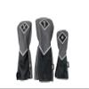 Izzo Golf Premium Headcover Set Gray/Black - Includes Driver, Fairway Wood and Hybrid Golf headcovers view 1
