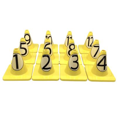 LVL10 Pro Training Cones - 6" Soccer Training Cones for Sports - for Basketball, Football, Basketball and Agility Drills - Soccer Field Markers That Won't Crack, Slide or Fly
