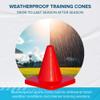 LVL10 Pro Training Cones - 6" Soccer Training Cones for Sports - for Basketball, Football, Basketball and Agility Drills - Soccer Field Markers That Won't Crack, Slide or Fly view 4