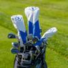 Izzo Golf Premium Headcover Set White/Blue - Includes Driver, Fairway Wood and Hybrid Golf headcovers view 2