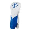 Izzo Golf Premium Headcover Set White/Blue - Includes Driver, Fairway Wood and Hybrid Golf headcovers view 3