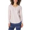 Eddie Bauer Women's 3-Piece Waffle Knit Pajama Set (Pink, Large) view 2