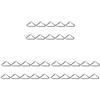 BESPORTBLE 90pcs Metal Clasp Buckles Jumping Stainless Steel Buckle, Mesh Ring Age, Trampoline, Straps, Bungee Parts Replacement V- Round Webbing Silvery V-Rings Accessories Loop for Rings view 1