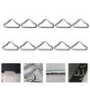 BESPORTBLE 90pcs Metal Clasp Buckles Jumping Stainless Steel Buckle, Mesh Ring Age, Trampoline, Straps, Bungee Parts Replacement V- Round Webbing Silvery V-Rings Accessories Loop for Rings view 2