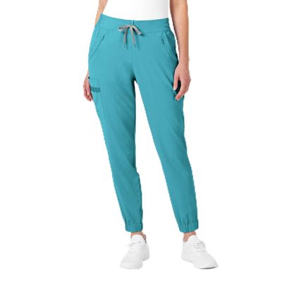 Wink Renew Women's Jogger Scrub Pant, Teal Blue, XS