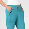 Wink Renew Women's Jogger Scrub Pant, Teal Blue, XS view 2