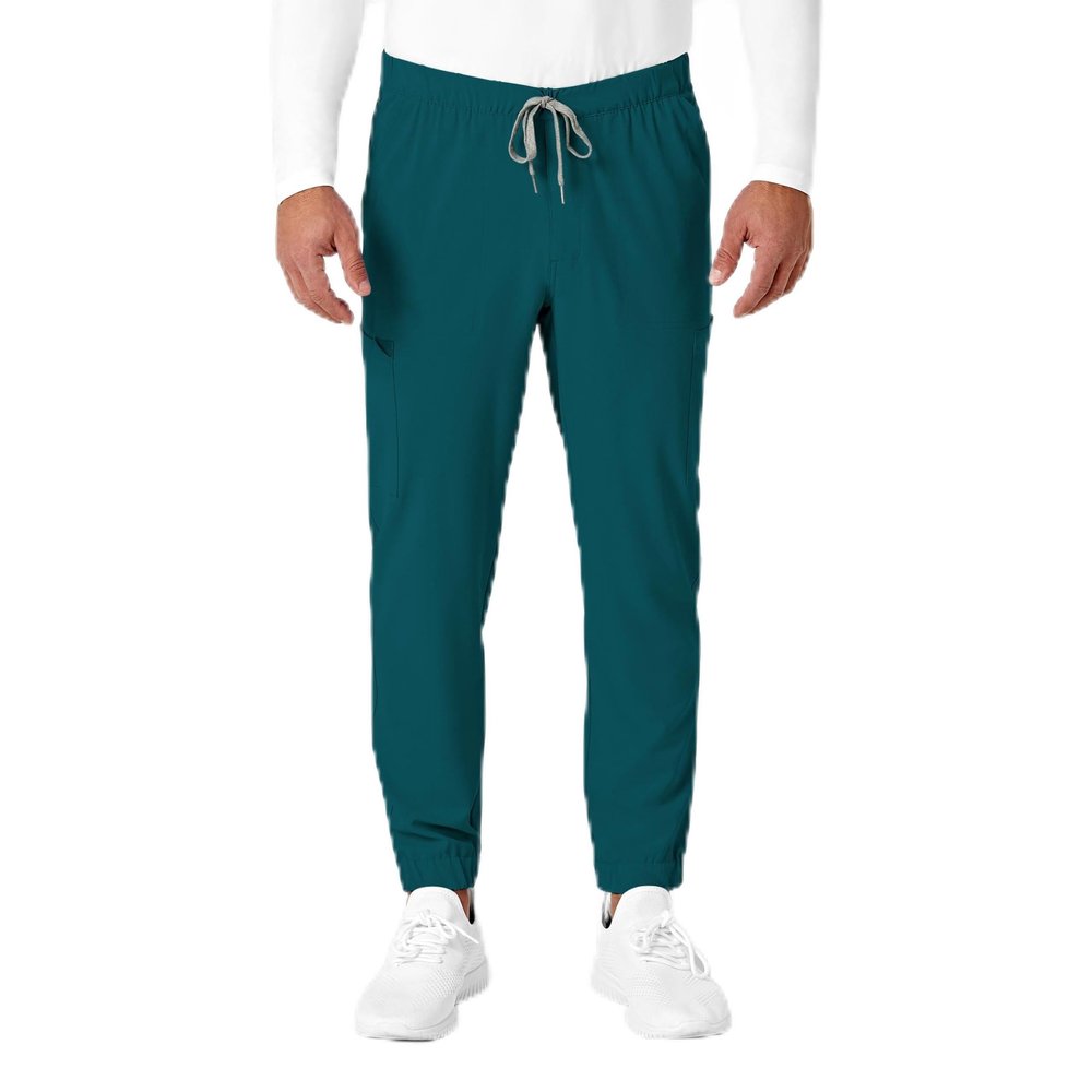WonderWink Mens Renew Jogger Medical Scrubs Pants, Caribbean, Medium Tall US