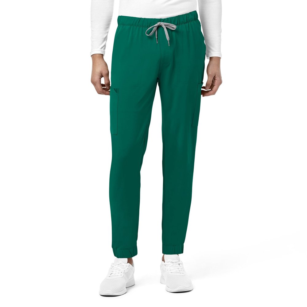 WonderWink Renew Men's Jogger Scrub Pant, Hunter, XL TAL