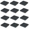 BestXD Treadmill Mat Pads - 12 PCS Bulk Pack High Density Rubber Squares for Multiple Exercise Equipment - Anti-Vibration Noise Dampening Pads for Rower, Stationary Bike, Weight Bench view 1